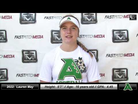 2022 Lauren May 4.45 GPA - Outfield Softball Skills Video - Athletics Nielsen