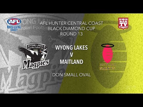 2019 HCCAFL Black Diamond Cup Round 13 - Wyong Lakes v Maitland Saints