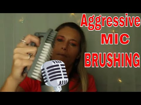 ASMR | Fast and Aggressive Mic Brushing and Scratching, Mouth Sounds 💖