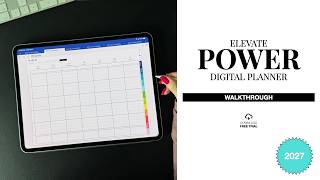 2027 Elevate Power Digital Planner and 12 Subject Notebook Walkthrough