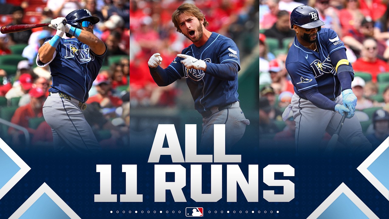 The Rays are ROLLING! Tampa Bay scores 11 RUNS against the Cardinals! (Ft. Díaz, Aranda, and more!)