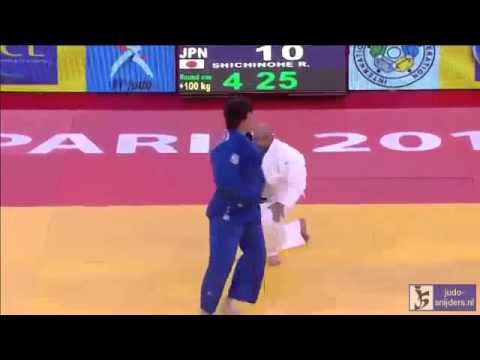 Judo 2014 Grand Slam Paris: Misri (KUW) - Shichinohe (JPN) [+100kg]