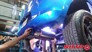 ท่อไอเสีย Nitto Header Turbo : Suzuki All New Swift ใส่พักปลายเกียร์ออโต้