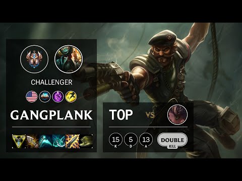 Gangplank Top vs Malphite - NA Challenger Patch 10.15
