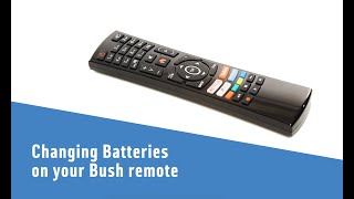 Changing Batteries on a Bush remote