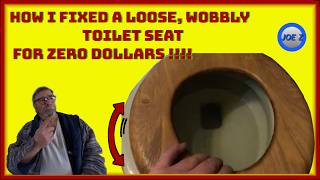 How I Fixed a Loose, Wobbly Toilet Seat for ZERO DOLLARS!!!!
