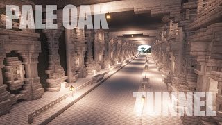 【Minecraft】ペールオークトンネルの作り方/How to Build a Pale Oak Tunnel【マインクラフト】【マイクラ建築】【作り方】【解説】【tutorial】