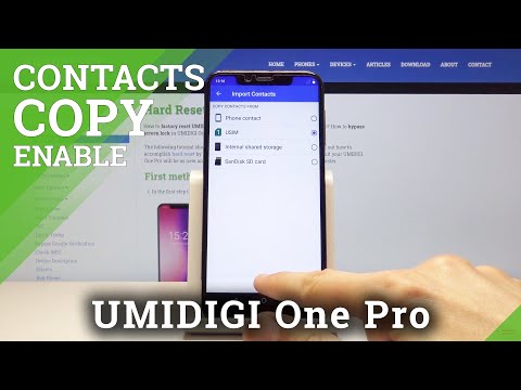 How to Copy Contacts from SIM to UMIDIGI One Pro