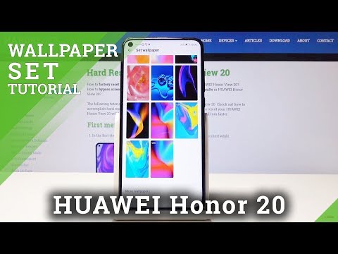 How to Change Wallpaper in HUAWEI Honor View 20 - Set Up Desktop