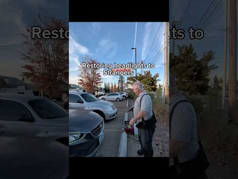 Restoring headlights to strangers #headlightrestoration #shorts #oregon