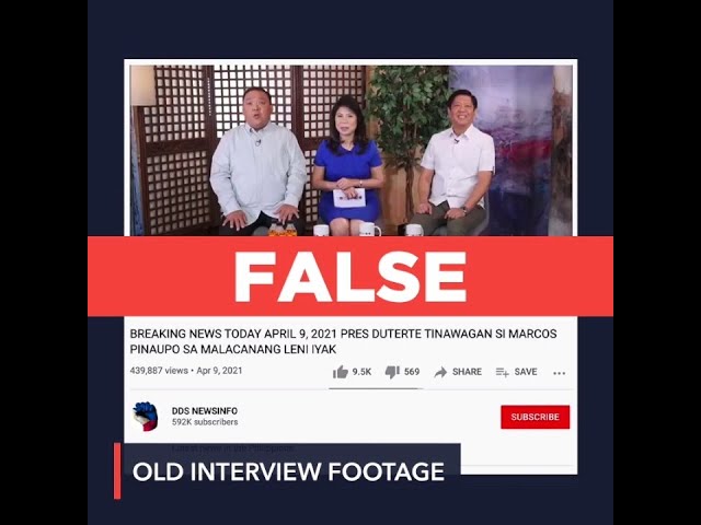 FALSE: Bongbong Marcos back in Malacañang Palace