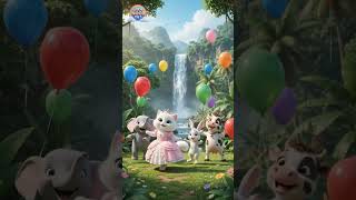 Download lagu Dubi Dubi Dum Dum 🎈🐱🐘 | Animal Balloon Dance | Cartoon #Shorts mp3