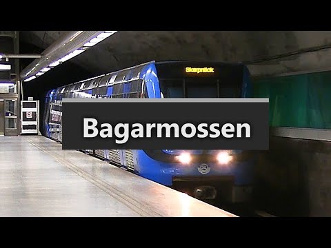 Bagarmossen Station och Stadsbild.