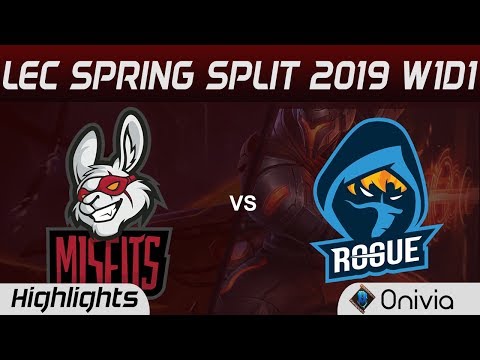 RGE vs MSF Highlights LEC Spring Split 2019 Rouge vs Misfits Gaming By Onivia