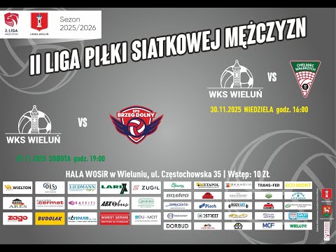 WKS Wieluń - KPS Chełmiec ANS AS Wałbrzych | zaległy mecz grupy III 2 ligi siatkówki mężczyzn