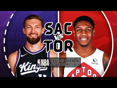 Toronto Raptors vs Sacramento Kings Full Game Highlights | November 2, 2024 | 2024-25 NBA Season