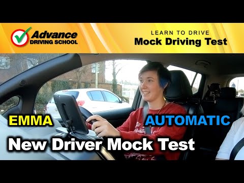 Vollständige simulierte Fahrprüfung für neue Fahrer