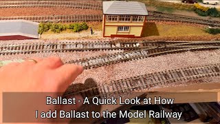 209. Ballast - How I add Ballast to the Model Railway.