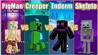 Minecraft - Zombie PigMan Rap VS Creeper Rap VS En