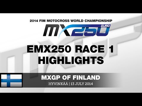 EMX250 of Finland 2014 Race 1 Highlights - Motocross