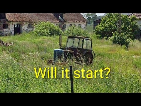 Próba odpalenia wrosta Zetor Super 50  po długim postoju 