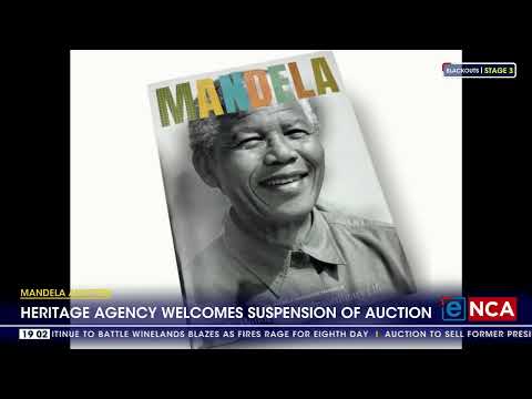 The auction of Nelson Mandela's items suspended