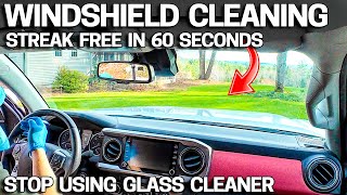A Ridiculously Easy Way to Clean the INSIDE of Your Windshie