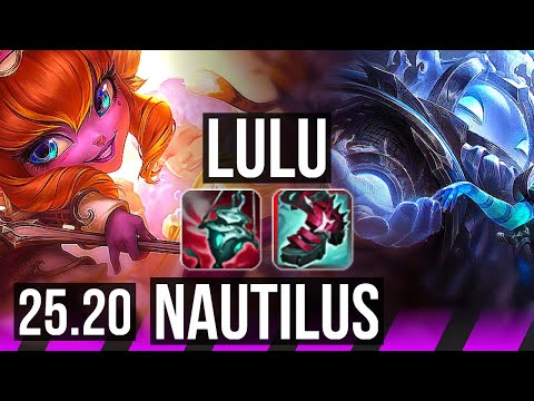 LULU & Sivir vs NAUTILUS & Ashe (SUP) | KR Master | 25.20