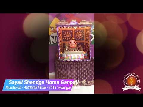 Sayali Shendge Home Ganpati Decoration Video