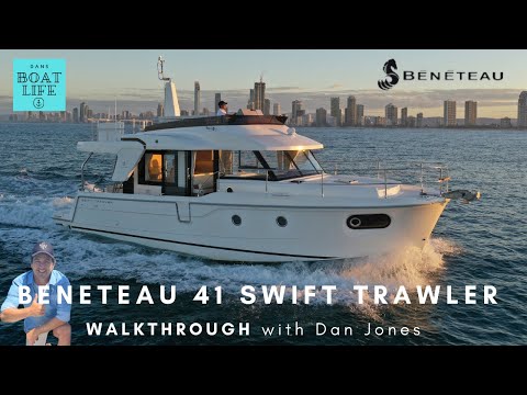 Beneteau 41 Swift Trawler - AMAZING SUNSET plus WALKTHROUGH with Dan Jones