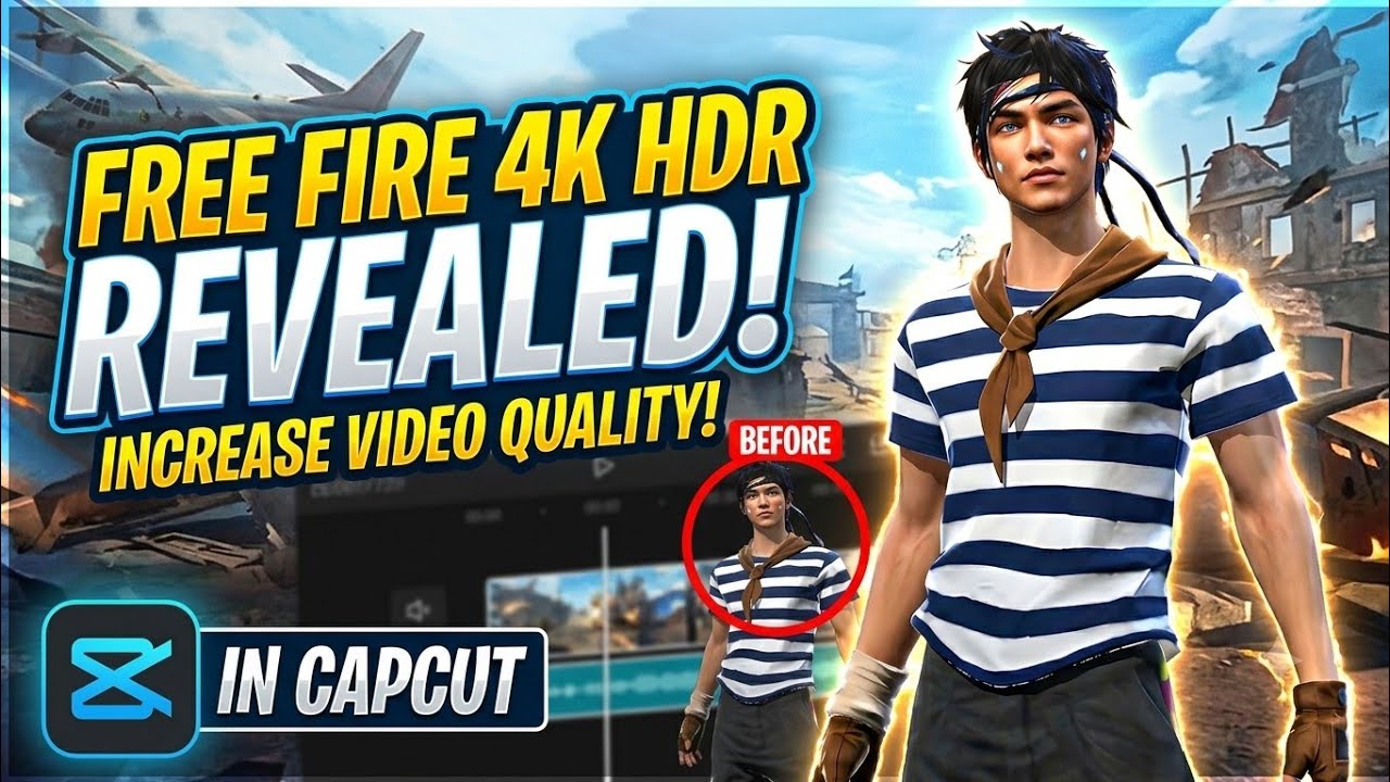 Free Fire 4K HDR Quality Tutorial 🔥 / Fire Video Quality| How To Increase Free ⚡