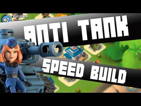 HQ 16/17 ANTI TANK SPEED BUILD (WITH SHOCK LAUCHER) | BOOM BEACH | HQ 17 SPEED BUILD (IOS/Android)