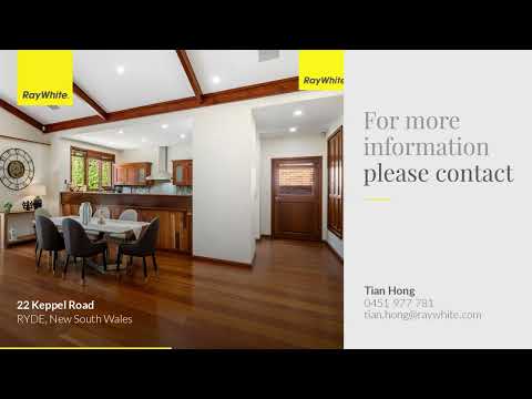 22 Keppel Road, Ryde, NSW 2112, 4 Schlafzimmer, 3 Badezimmer, House