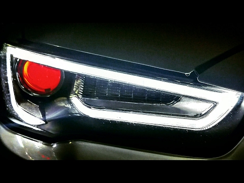 Evo X Audi A5 Replica Headlights with Demon Eye Review