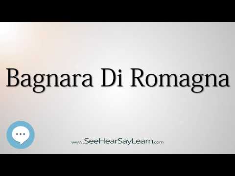 Bagnara Di Romagna (How to Pronounce Cities of the World)💬⭐🌍✅