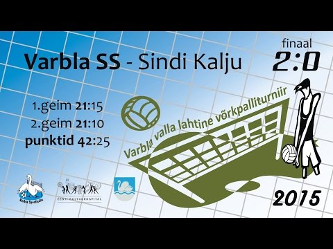 Varbla XIX lahtine võrkpalliturniir finaal mehed (Varbla SS-Sindi Kalju)