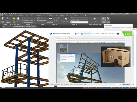 Advance Steel - Panorama rendering for Google Cardboard VR