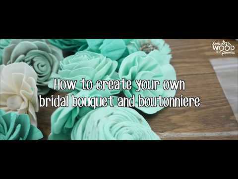 Create Wedding Bouquet with Sola Wood Flowers