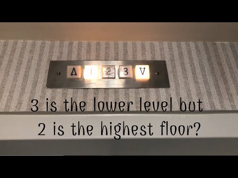 3rd Floor is the Basement? VERY Strange Dover Hydraulic Elevator at Summit Centre, Troy MI