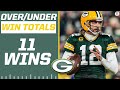 2022 NFL Over/Under Predictions: Packers 11 wins [Expert Breakdown] | CBS Sports HQ