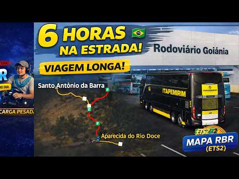 Viagem de Santo Antônio da Barra até Aparecida do Rio Doce com Ônibus G8 | ETS2 Mapa RBR