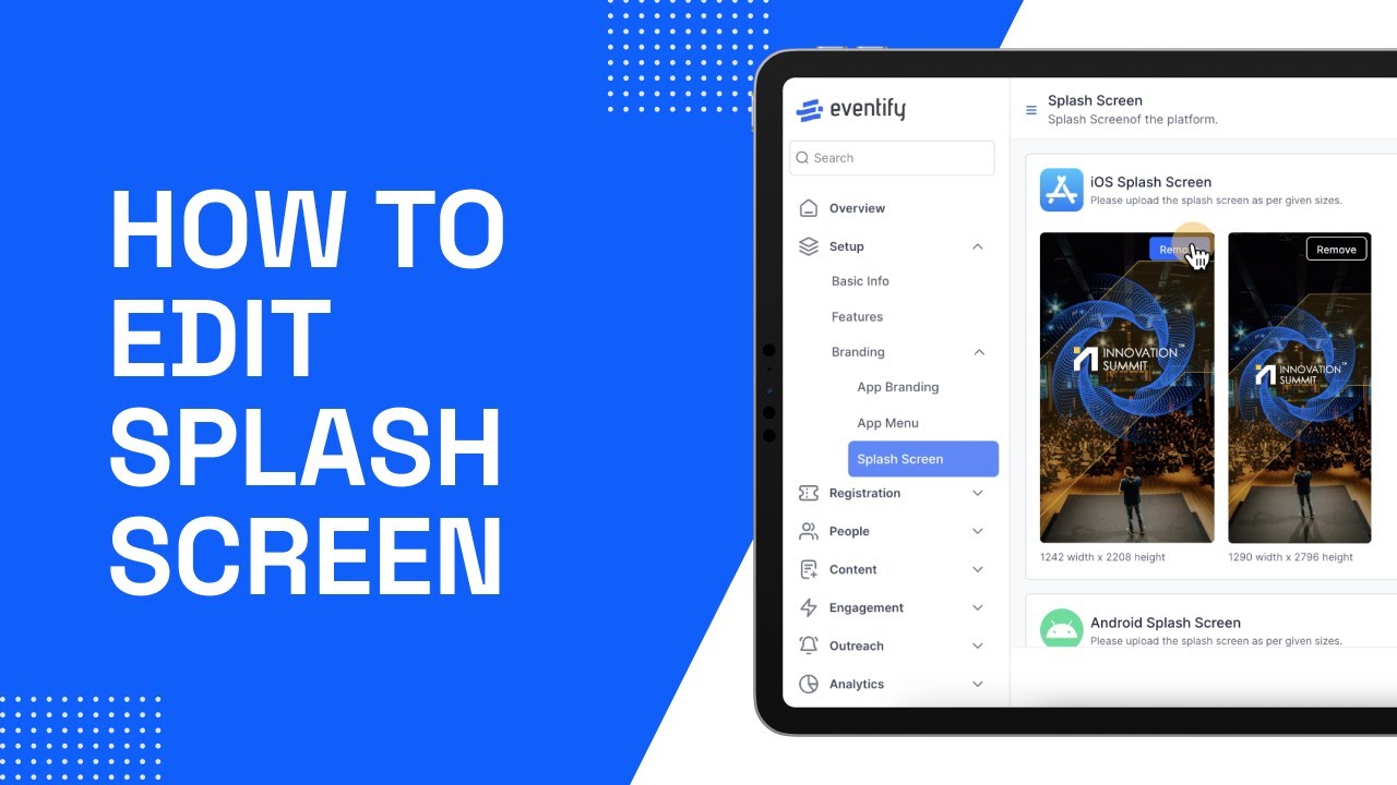 Eventify - How to Edit Splash Screen