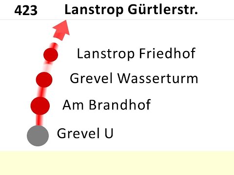 DSW21 Ansagen Bus 423 Grevel - Lanstrop