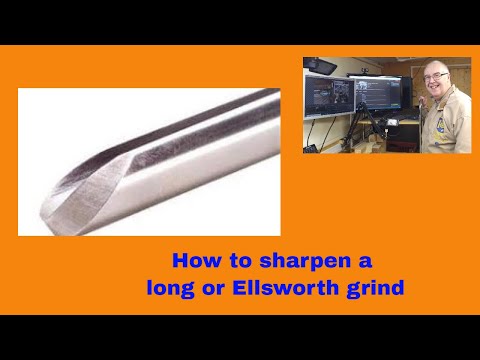 How to sharpen a long grind bowl gouge. Ellsworth grind. Woodturning.