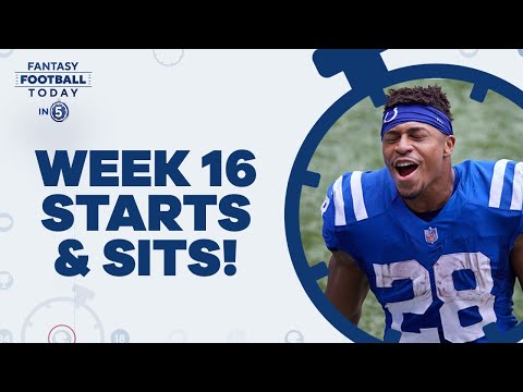 LAST-MINUTE Week 16 Start 'Em Sit 'Em Picks! + Injury Updates! (Fantasy Football Today in 5 Podcast)