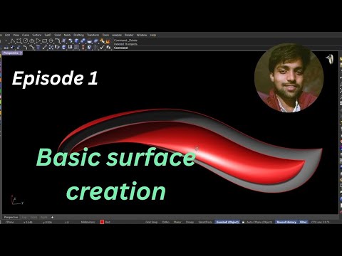 Rhino jewellery Basic surface creation episode 1