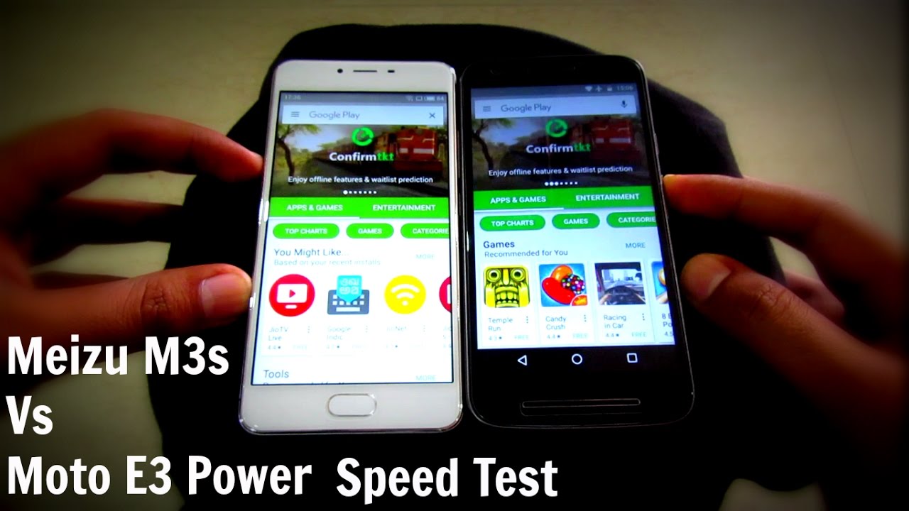 Meizu M3s vs Moto E3 Power speedtest