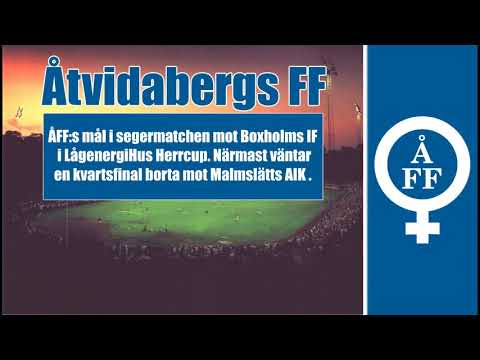 Åtvidabergs FF:s mål i matchen mot Boxholms IF.