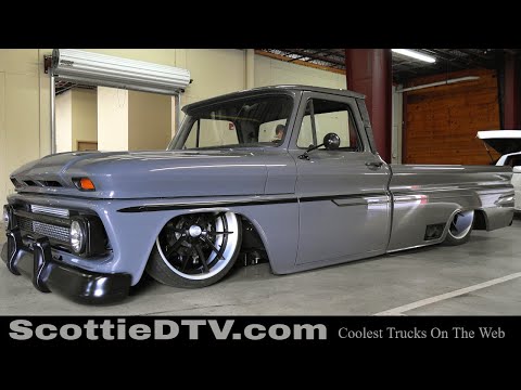 1965 Chevrolet C10 Pickup Twin Turbo Long Bed Street Truck 2022 Auto Crusade Car Show Cumming GA