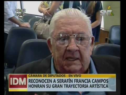 El maestro Serafín Francia campos recibe homenaje